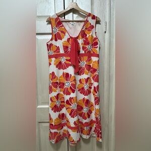 Cato Women 12 Lined/Rayon Blend Sleeveless Knee Length Lined Dress Floral